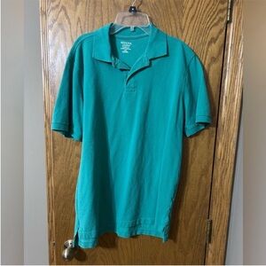 Merona light Kelly green mens polo ultimate polo classic fit medium M